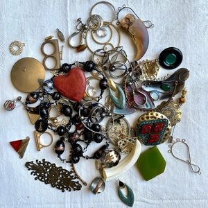 Jewelry Making - Upcycled Jewelry Parts & Pieces #D